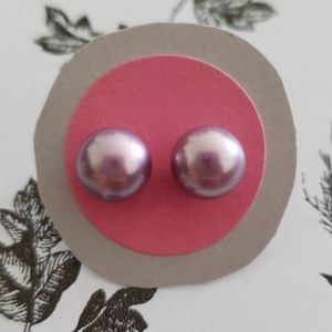 Lavender Freshwater Pearl Earrings